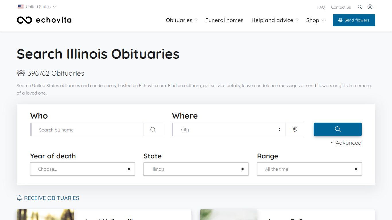 Illinois Obituaries - Latest Obituaries in Illinois - Echovita